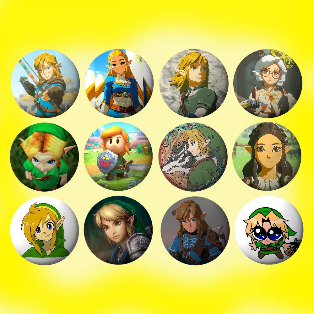 Gaming Console Zelda - Металлический значок-брошь Game T-The Legend Of