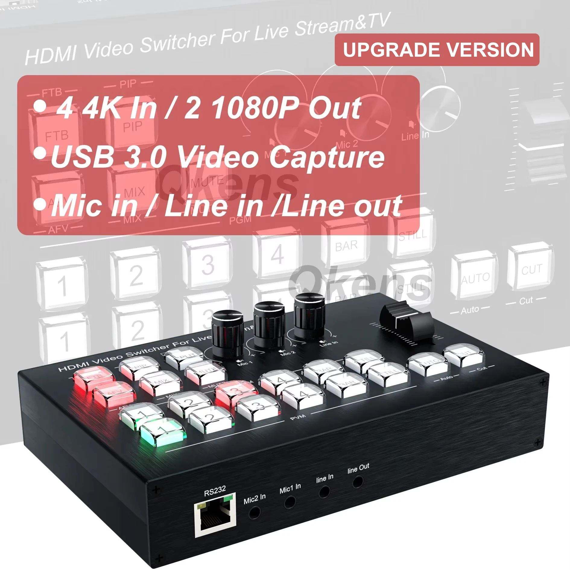 Gaming Console All In One - 4K 4-канальный переключатель видео с несколькими