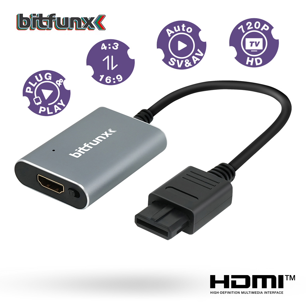 Gaming Console All In One - Bitfunx 720P HDMI ™ Адаптер S-video
