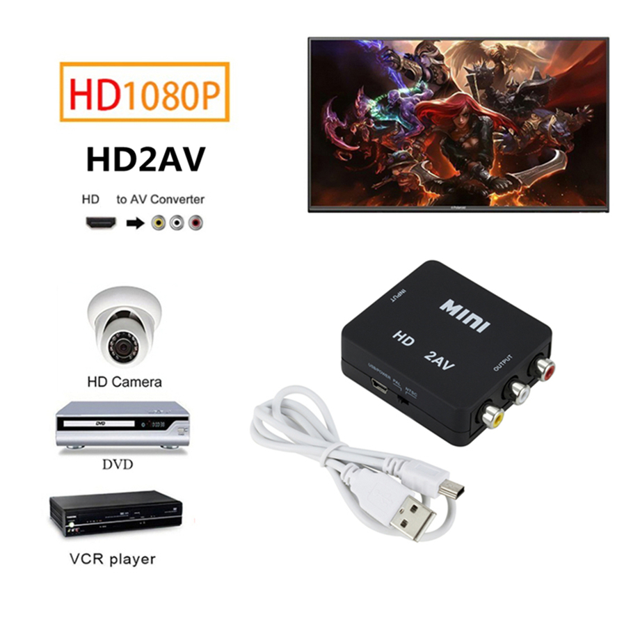 Конвертер HDTV RCA AV CVBS L/R – обзор и цена Gaming Console All In One