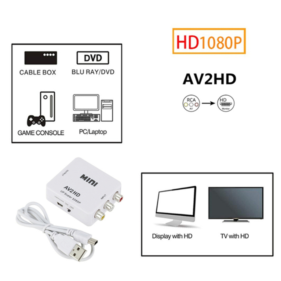 Конвертер HDTV RCA AV CVBS L/R – обзор и цена Gaming Console All In One