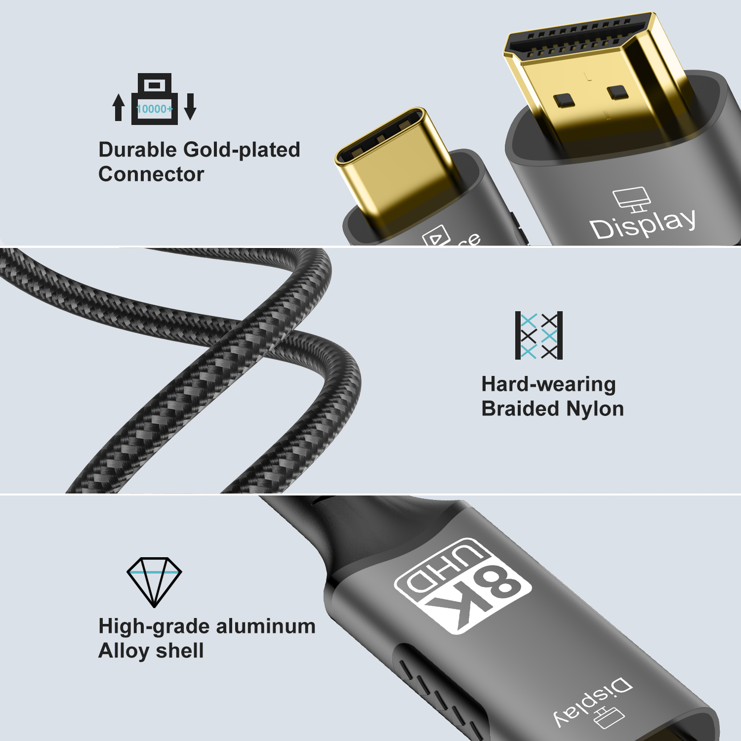 Адаптер USB C — HDMI 8K при 60 – обзор и цена Hdmi Cable 2.1