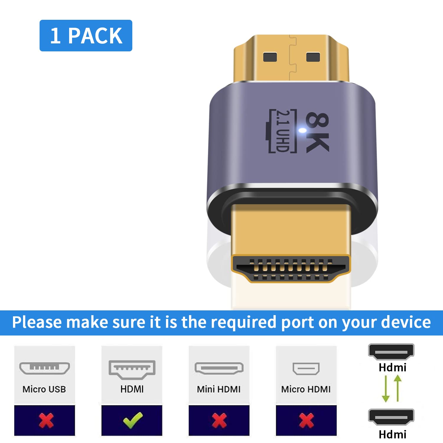 Адаптер HDMI Male-Male 8K, ада – обзор и цена Hdmi Cable 2.1